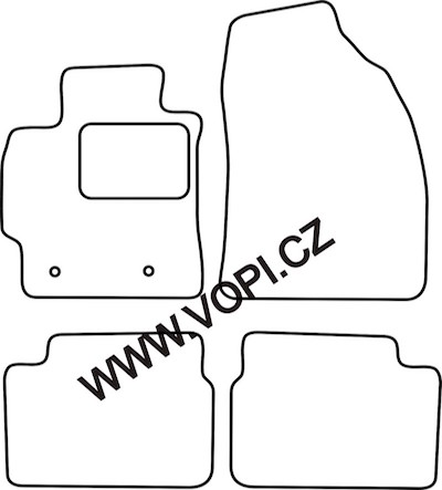 Autokoberce Toyota Corolla Sedan 2007 - 2013 Perfectfit (4764)